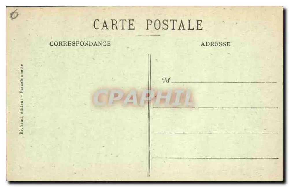 Pittoreske Alpen — Route du Grand Galibier (2.658 m) und die Kette der Médjef — Verlag Richard, Barcelonnette - Rückseite
