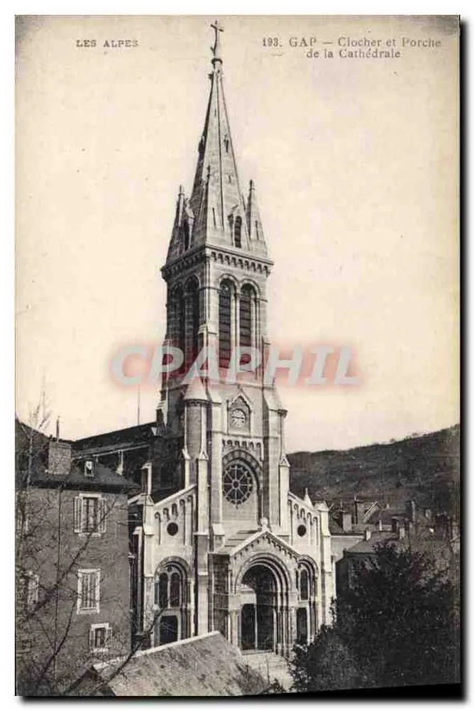 Gap — Turm und Portal der Kathedrale — Die Alpen, n°198 - Vorderseite