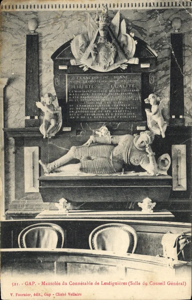 Gap - Mausolée du Connétable de Lesdiguières (Salle du Conseil Général) — V. Fournier, édit., Gap - Vorderseite