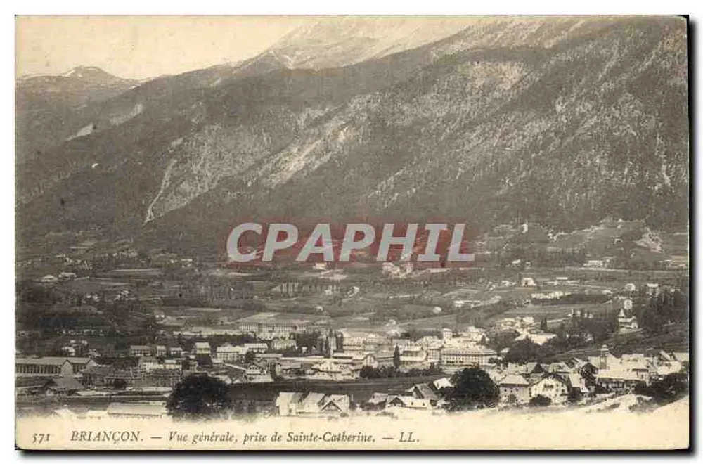 Briançon — Ogólny widok, widok z Sainte-Catherine — LL. — n° 571 - Awers