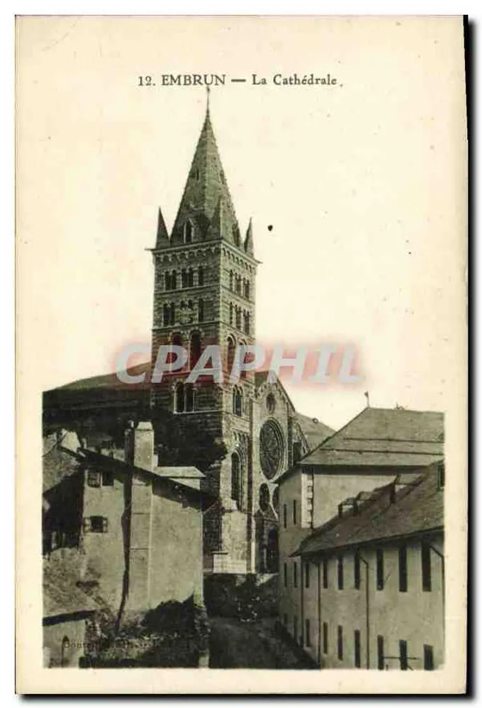 Embrun — A Catedral — Editor Oüstrop, n°12 - Frente