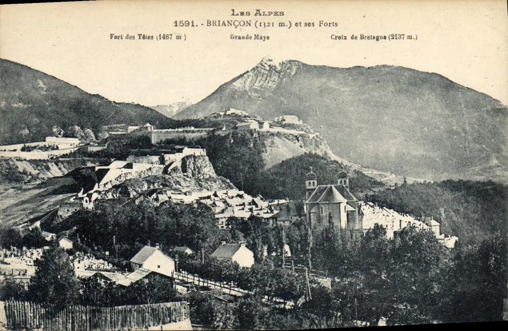 As Alpes - Briançon e seus Fortes — Editora: As Alpes, n° 1591 - Frente