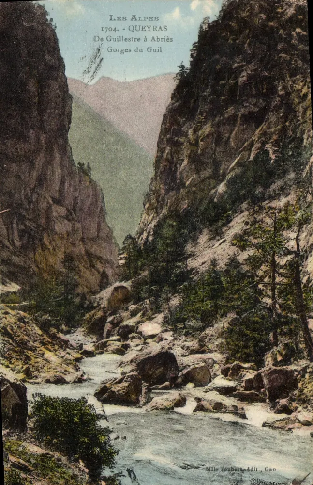 Die Alpen - Queyras - Gorges du Guil - Mlle Loubert, Verlag Gap - Vorderseite