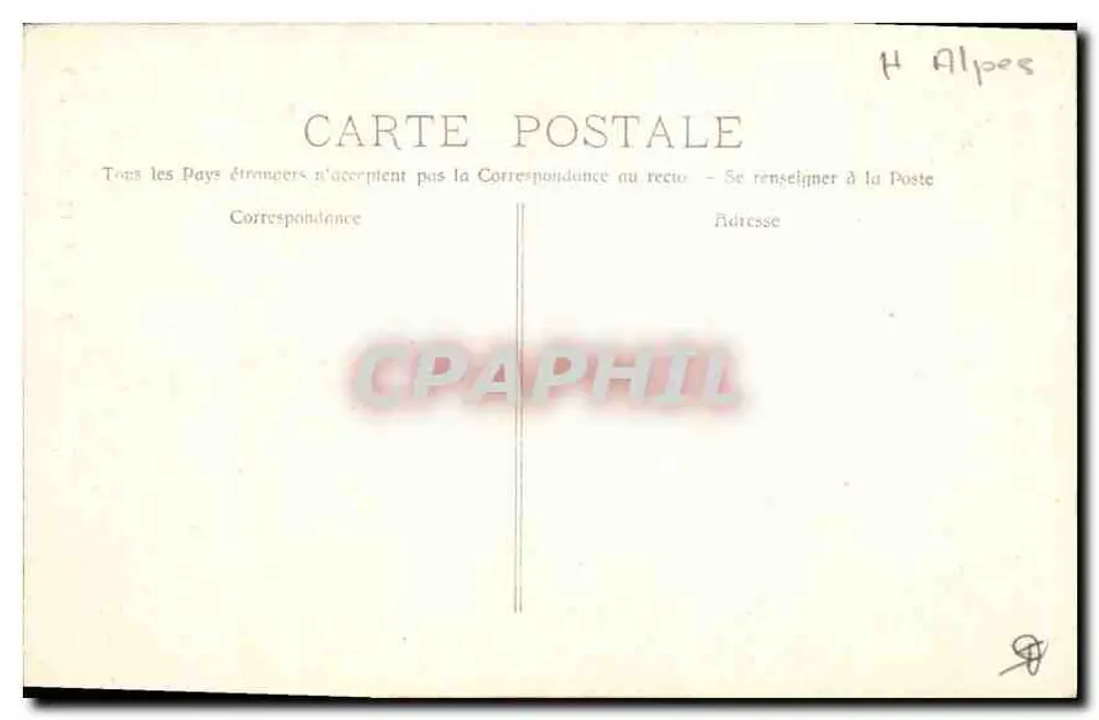 Gap - Die Kathedrale — Antike Ansichtskarte n°4110 - Rückseite