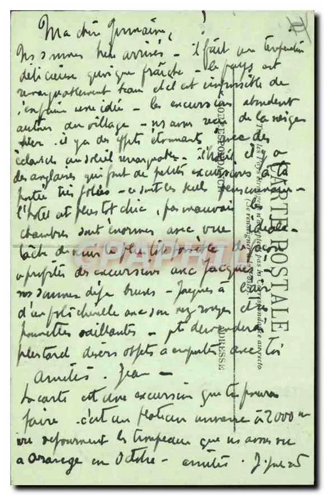 Das Dauphiné — La Grave, See Lériès und das Massiv der Meije — LL. — Nr. 737 - Rückseite