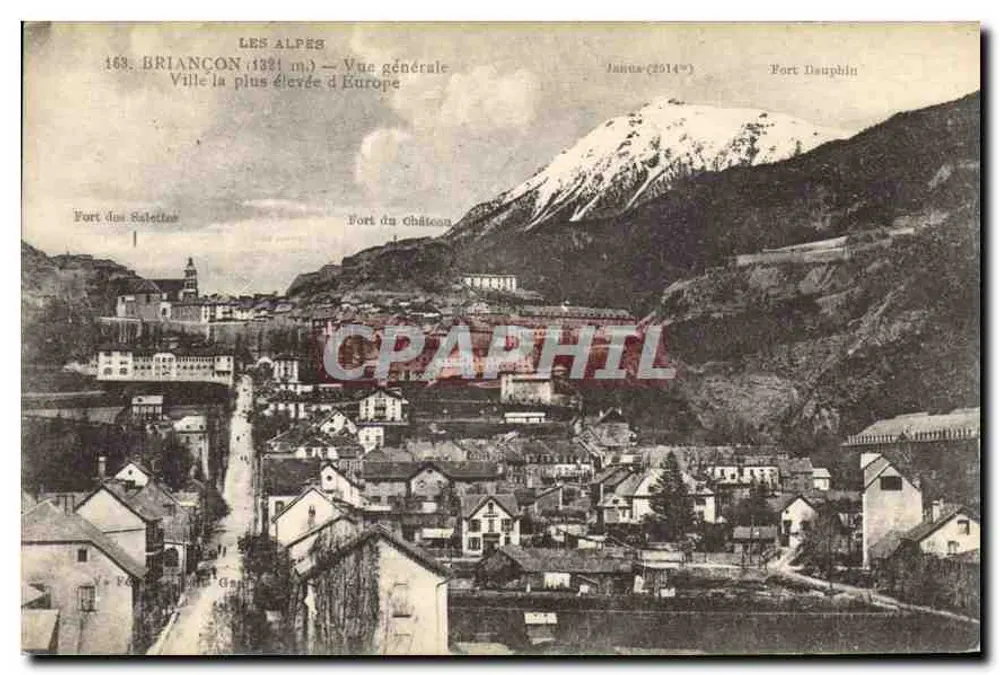 BRIANÇON (1321 m) — Allgemeine Ansicht — Höchste Stadt Europas — Janus (2514 m) — Fort Dauphin — Fort des Ralettes — Fort du Château - Vorderseite