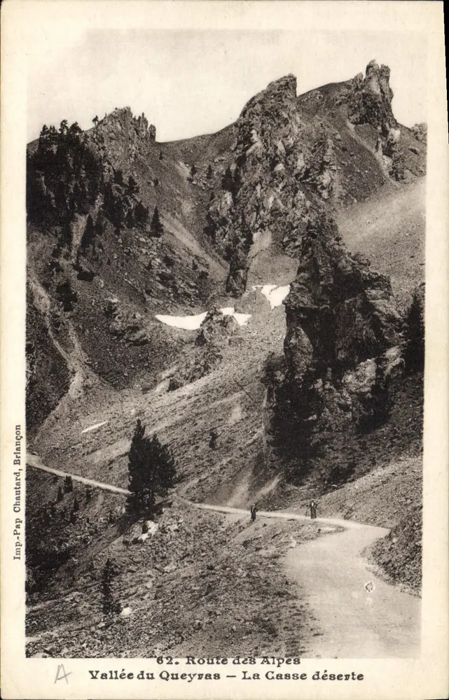 Tal des Queyras — Route des Alpes — La Casse déserte — Imp. Pap Chautard, Briançon - Vorderseite