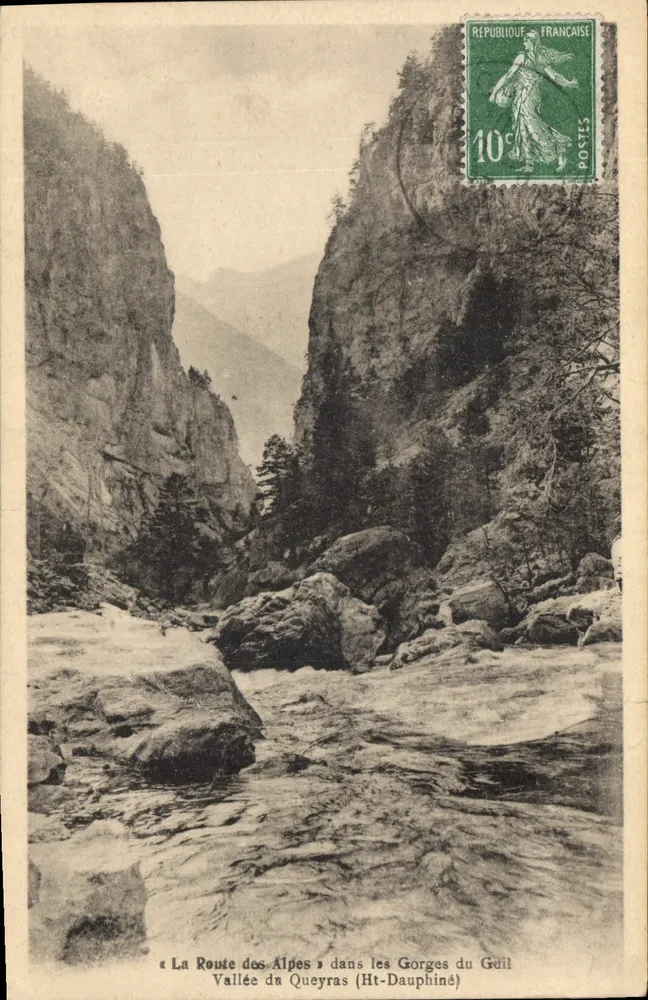 Gorges du Guil — Tal des Queyras (Höchstes Dauphiné) — « La Route des Alpes » — Verlag nicht sichtbar - Vorderseite