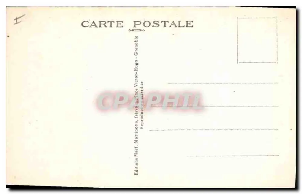 Przełęcz Lautaret (2073 m) — widok alpejski z chaletami — Éditions Victor-Hugo, Grenoble - Rewers