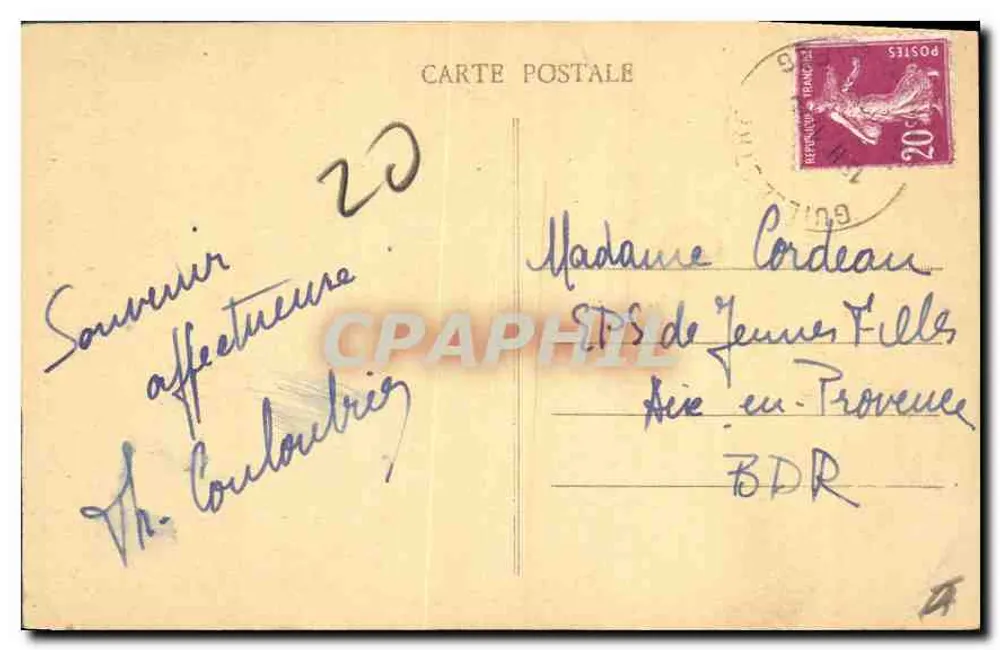 Die Alpen — Tal des Queyras, die Gorges du Guil — Verlag: Ville Joliot, Gap, Nr. 359 - Rückseite