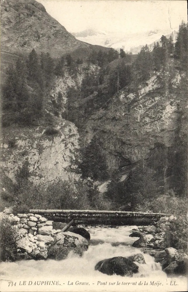 La Grave - Brücke über den Meije-Bach - LE DAUPHINE - Vorderseite