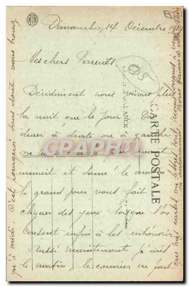 Massif de la Vanoise — Dôme de Polzet und die Dent Parrachée (3712 m.) — Edition Lapinard & Cie, Nr. 3050 - Rückseite