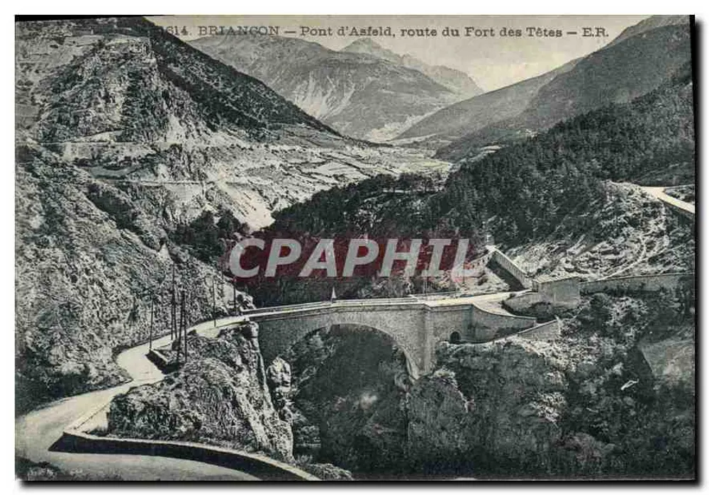 Briançon — Steinbrücke von Asfeld, Route zum Fort des Têtes — E.R. - Vorderseite