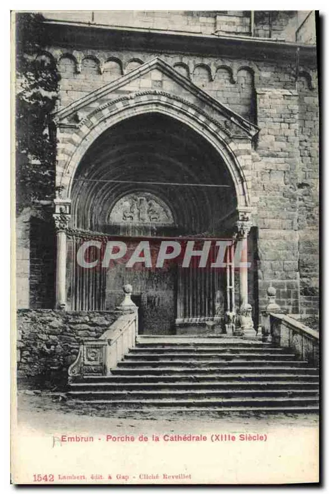 Embrun - Portal der Kathedrale (12. Jahrhundert) — Verlag Lamberti aus Gap, Nr. 1542 - Vorderseite