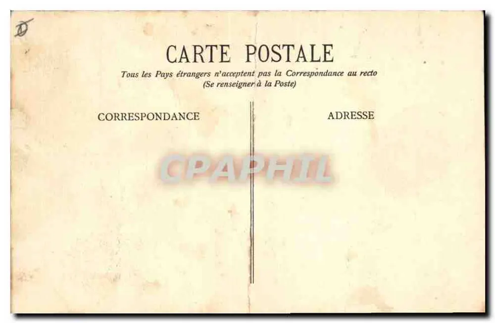 Arredores de Briançon - O Chaberton (Itália) - E. R. - n° 1027 - Verso