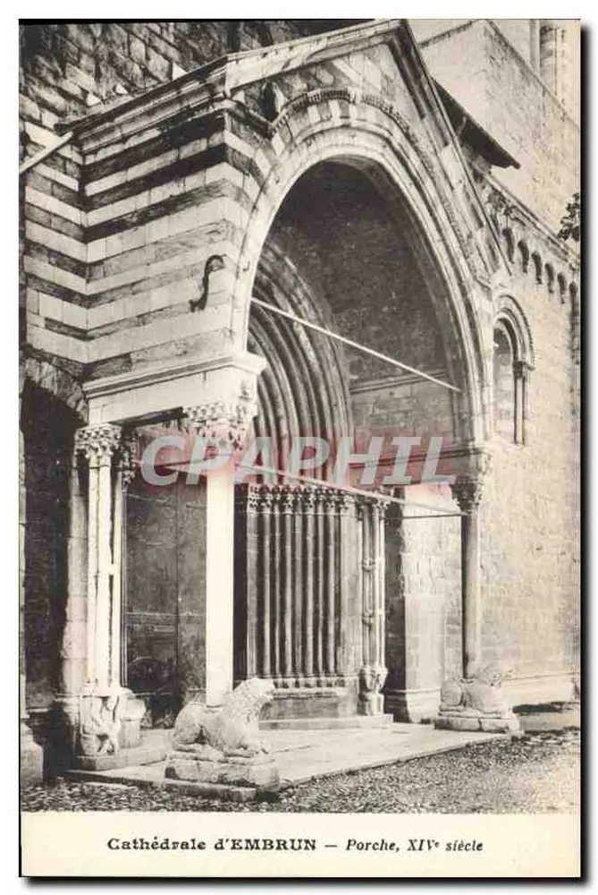 Kathedrale von EMBRUN — Portal, 14. Jahrhundert - Vorderseite