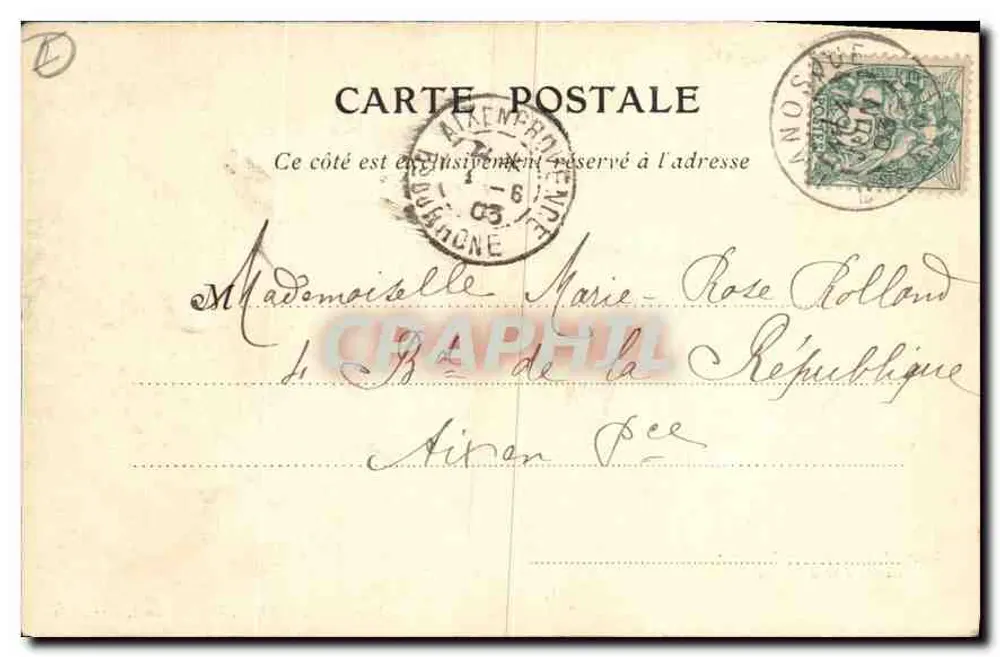 Route de la Grave au Lautaret — Der Arsine-Gletscher — Papeterie des Alpes, Eug. Robert, Grenoble - Rückseite