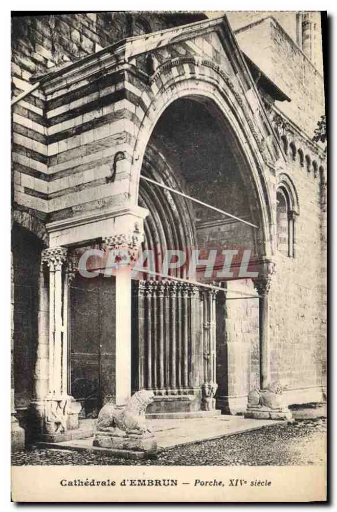Kathedrale von EMBRUN — Portal, 14. Jahrhundert - Vorderseite