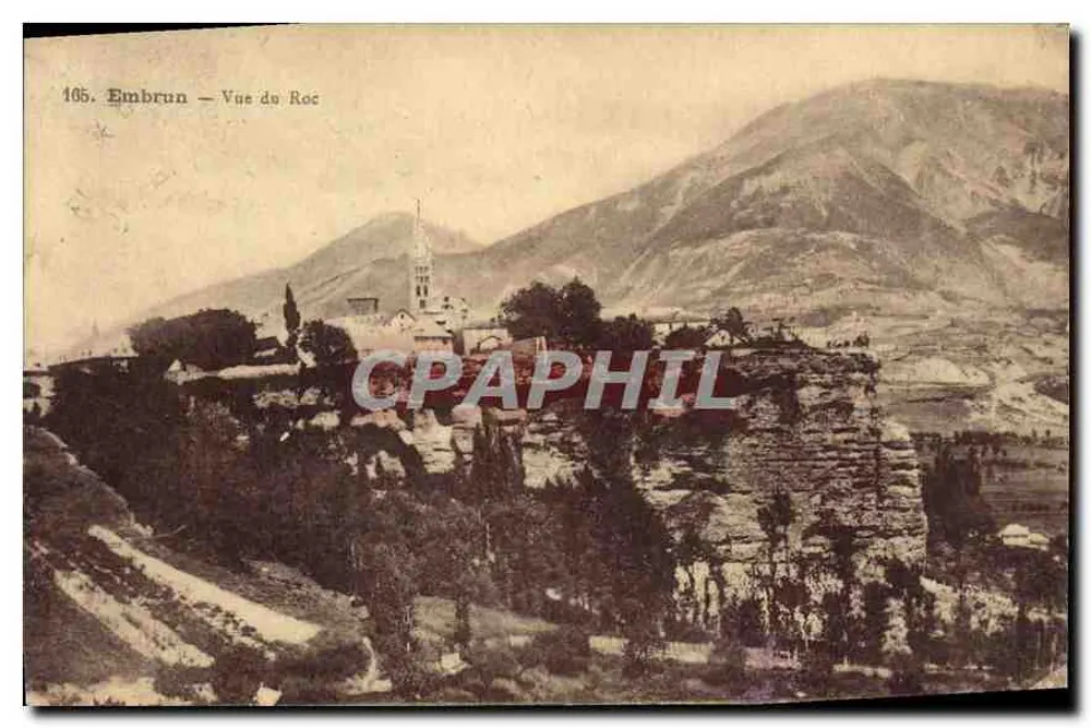 Embrun — Vista do Roc — editor A. Royalty, Livraria Embrun (H.-A.) - Frente