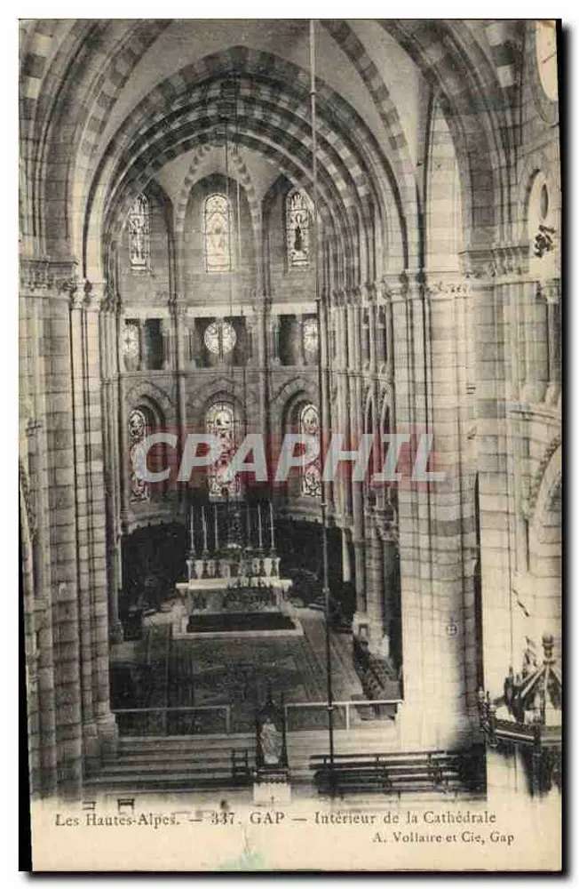 GAP — Innenansicht der Kathedrale — A. Voltaire et Cie, Gap - Vorderseite