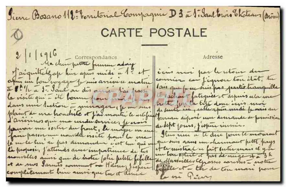 GAP — Innenansicht der Kathedrale — A. Voltaire et Cie, Gap - Rückseite