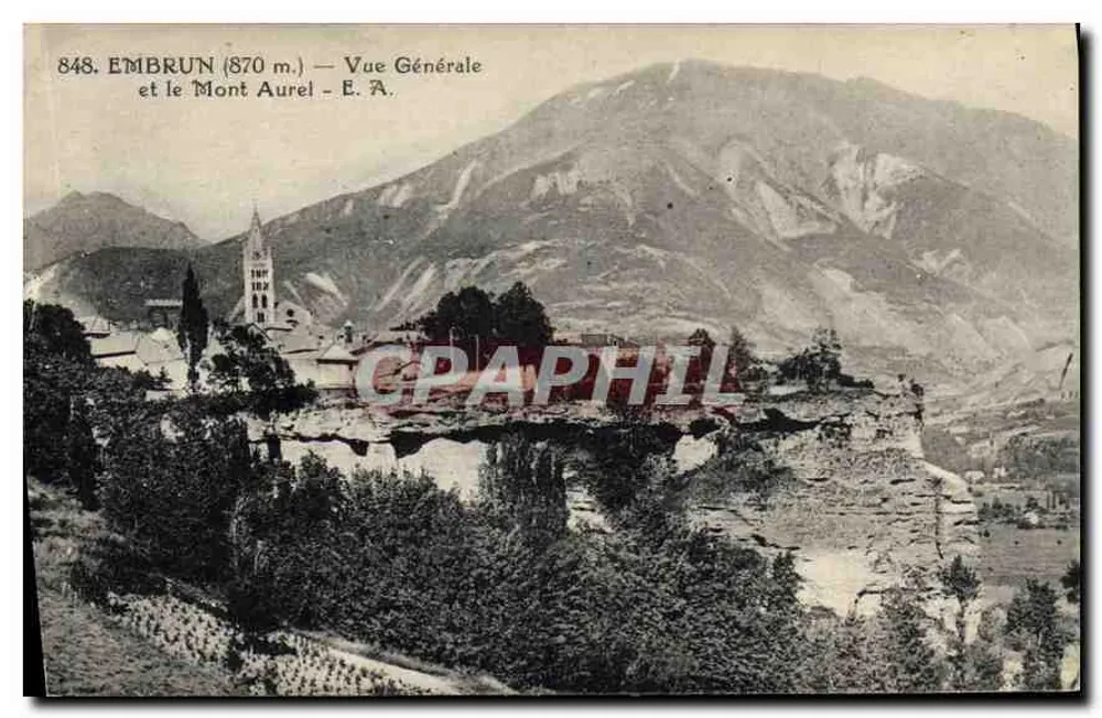 Embrun (870 m.) — Vista Geral e o Monte Aurel — E. A. - Frente
