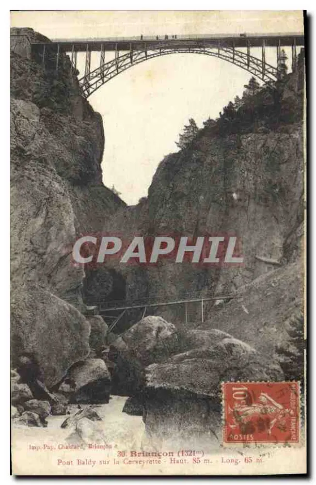 Ponte Baldy sobre a Cerveyre - Briansçon (1321m) — Imp. Pap. Chaumard, Briansçon - Frente
