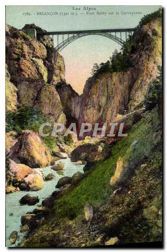 Briancón (1321 m.) — Brücke Baldy über die Cerveyrette — Die Alpen - Vorderseite