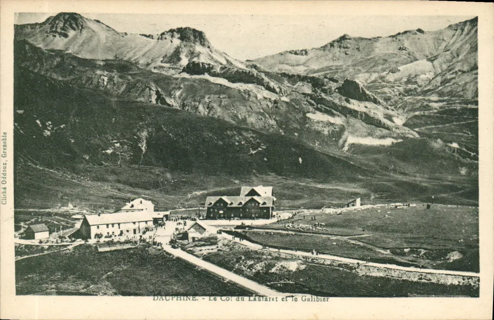 Dauphiné - Der Pass Lautaret und der Pass Galibier — Cliché Oddour, Grenoble - Vorderseite