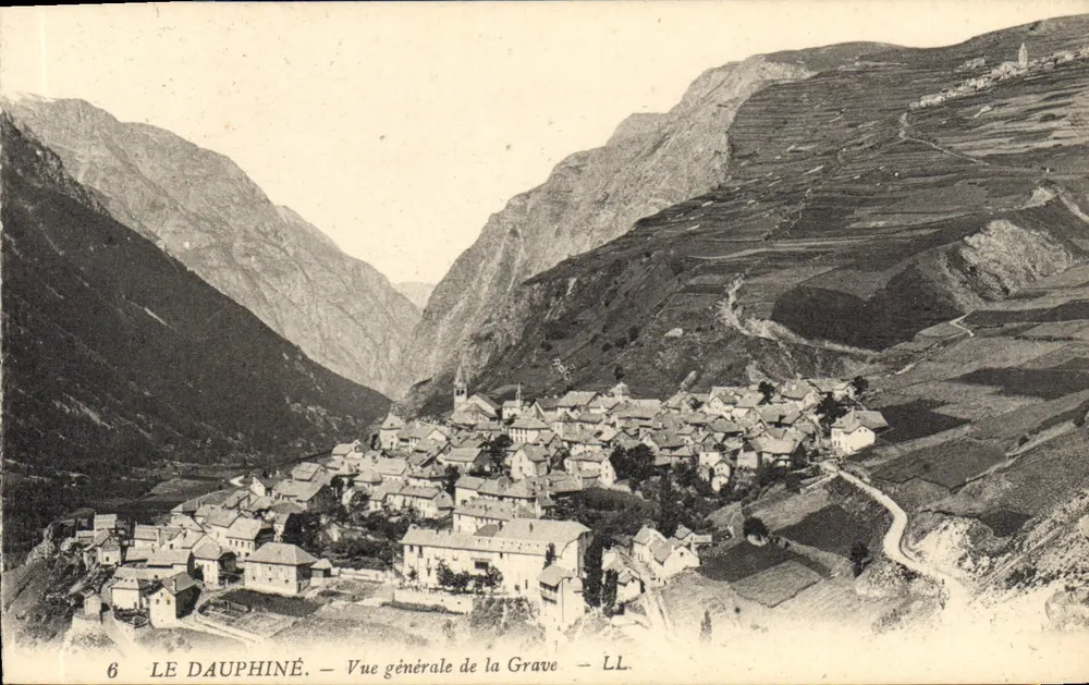 La Grave — Vista Geral de La Grave — LL. — Le Dauphiné — N°6 - Frente