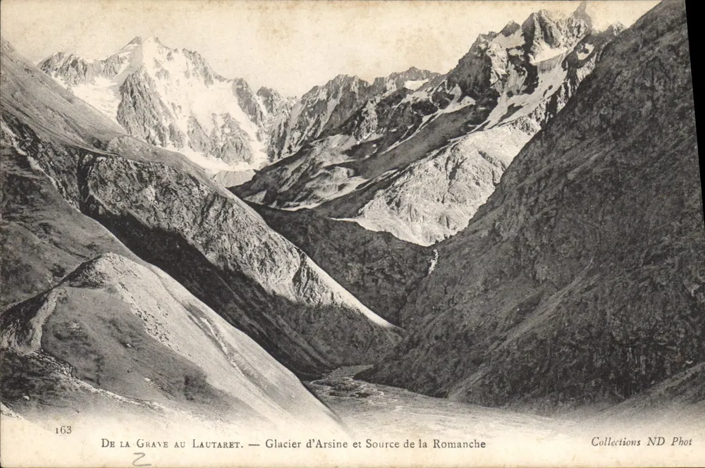 Von La Grave zum Lautaret — Gletscher Arsine und Quelle der Romanche — Sammlung ND Phot - Vorderseite