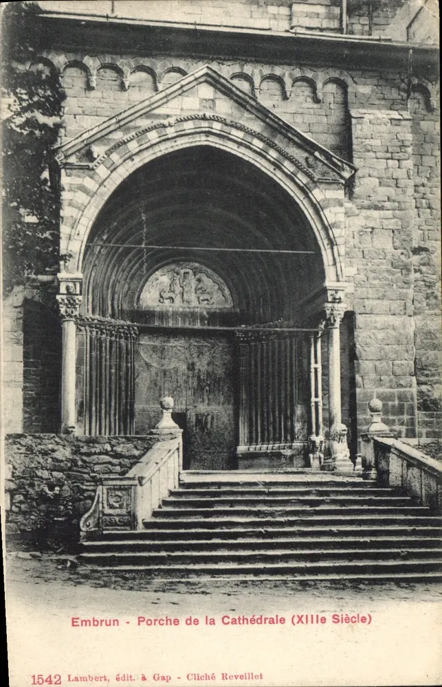 Embrun - Portal der Kathedrale (13. Jahrhundert) — Verlag Lambert, Gap, Nr. 1542 - Vorderseite