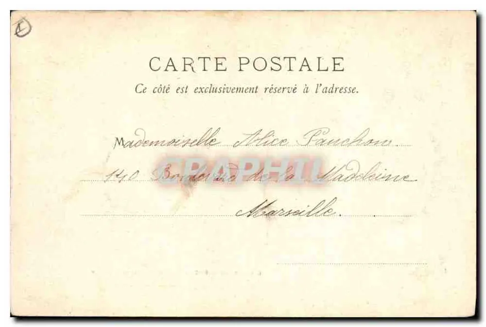 Col du Lantarat (2025 Meter) und Glacier de l'Homme — Papeteries des Alpes, Éd. H. Robert, Grenoble - Rückseite