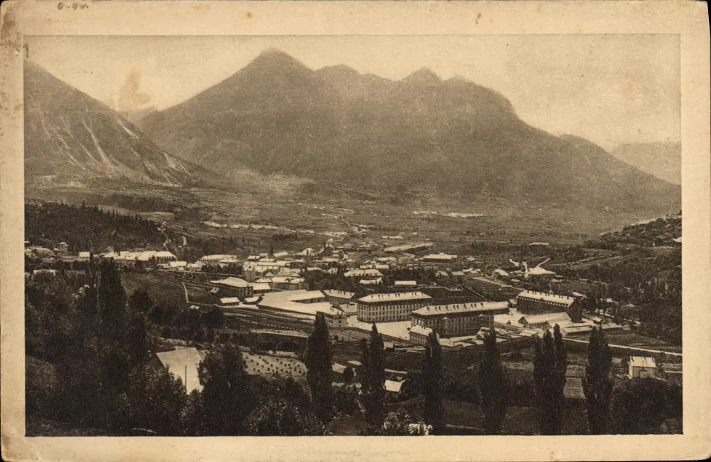 Briancón — Panorama da Vale de Sainte-Catherine — E.R. - Frente
