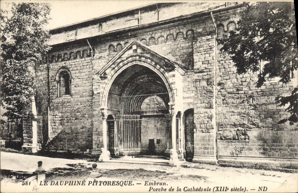 Embrun — Porche der Kathedrale (13. Jahrhundert) — ND - Vorderseite