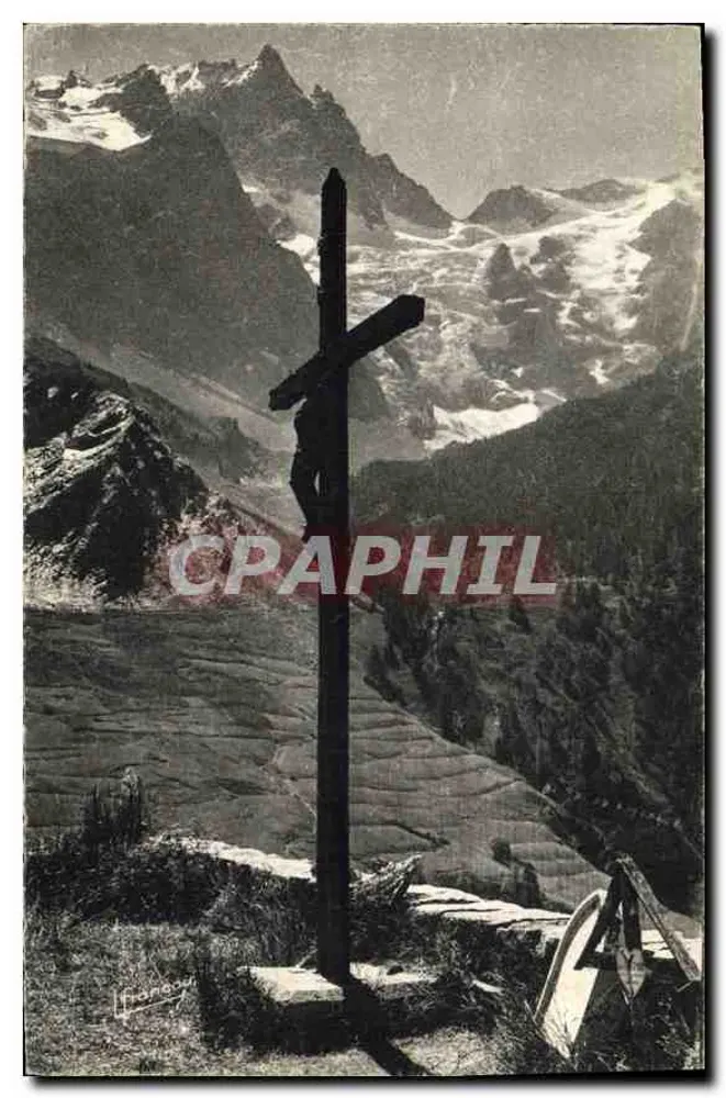 अर्ध-आधुनिक पोस्टकार्ड — बर्फीली पहाड़ियाँ — संग्रह «ले हॉट अल्प्स» द्वारा एल. फ्रांको — ब्रियान्सॉन - आगे