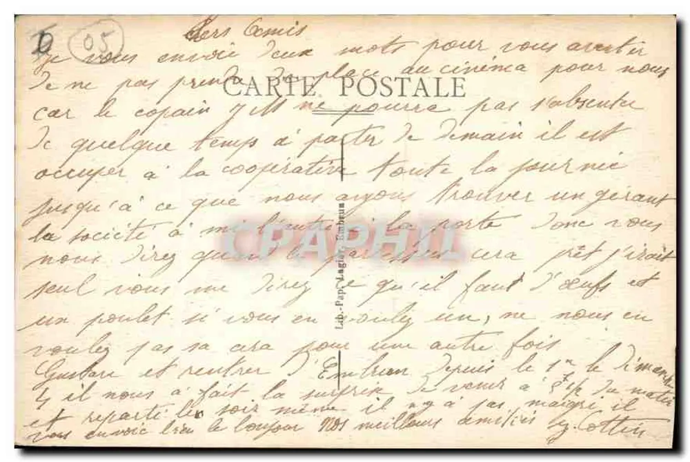 Embrun — A Durance — A 456 - Verso