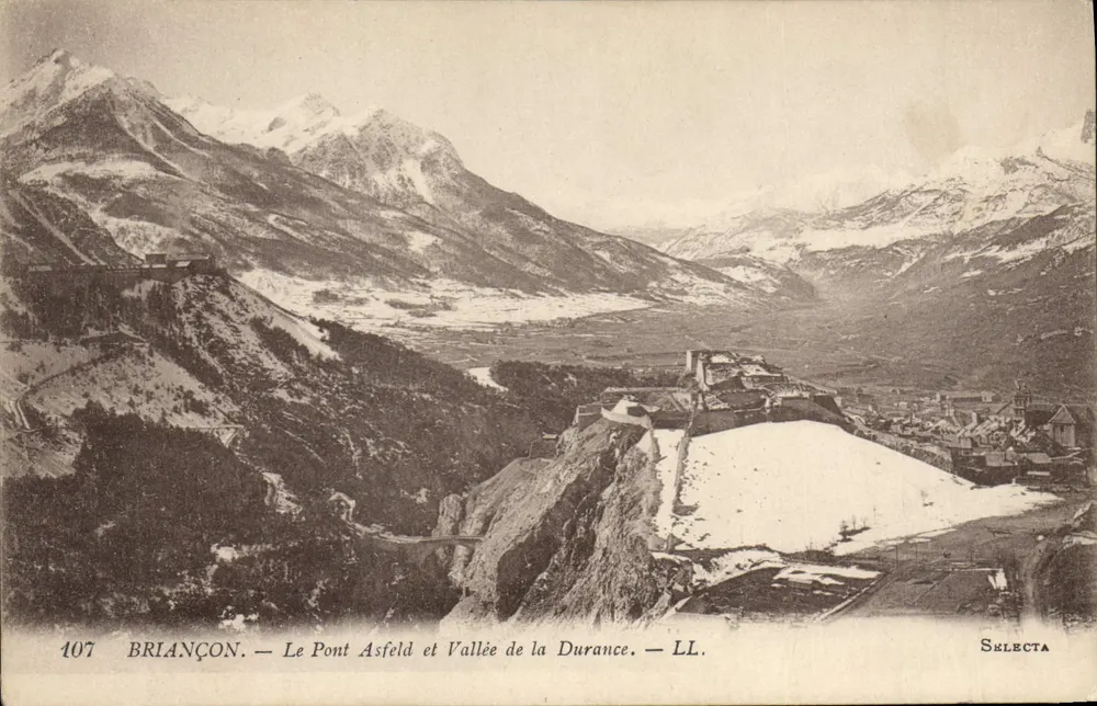 BRIANÇON — O Ponte Asfeld e Vale da Durance — LL. — Selecta - Frente