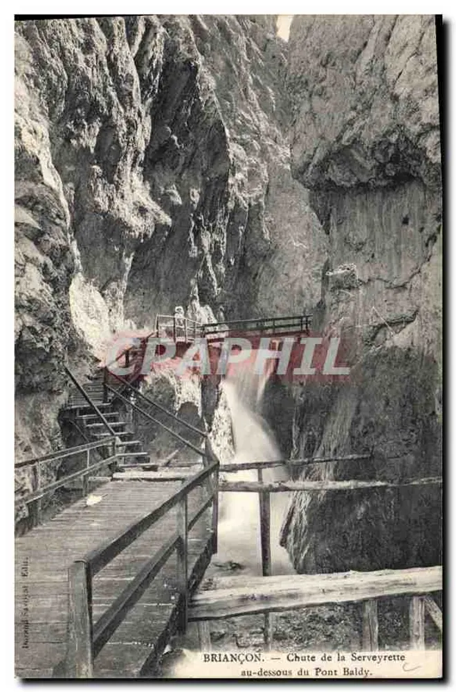 BRIANÇON — Serveyrette-Wasserfall unter dem Pont Baldy — Verlag Bonneville & Cie, Nr. 123 - Vorderseite