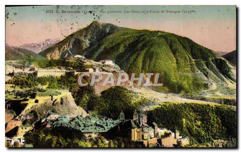 Briancón (13e) — Allgemeiner Blick. Die Befestigungen und die Croix de Bretagne (2137) - Vorderseite