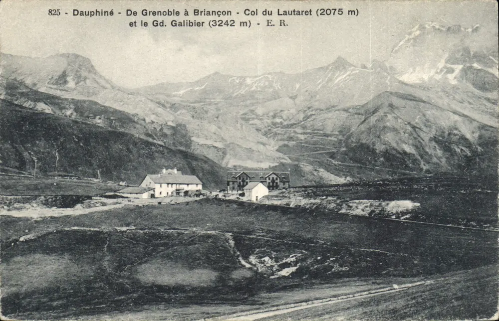 Dauphiné - Von Grenoble nach Briançon - Col du Lautaret (2075 m) und der Gd. Galibier (3242 m) - E.R. - Vorderseite
