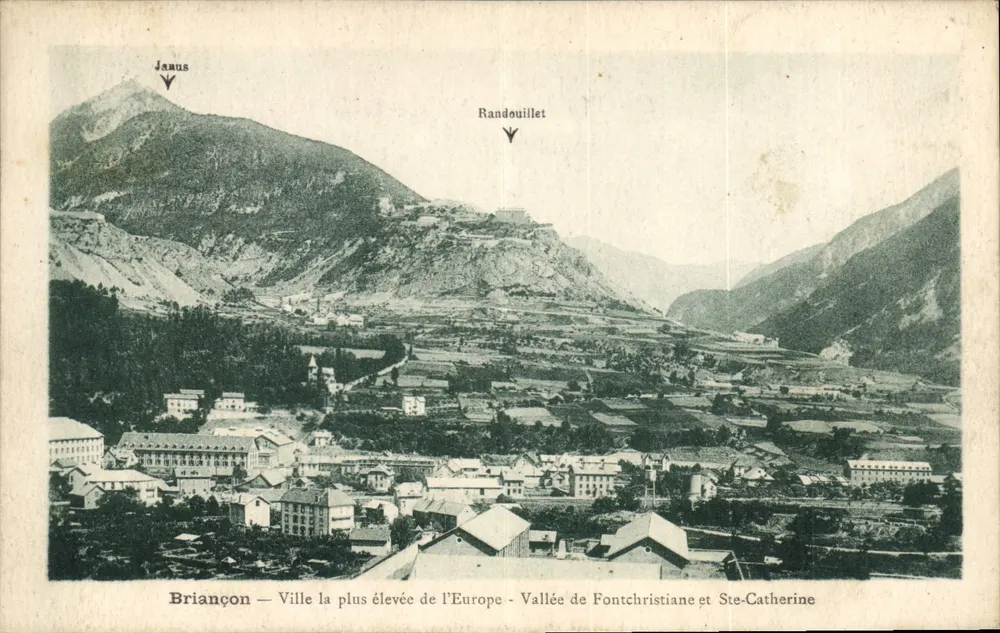 Briançon — Höchste Stadt Europas — Tal von Fontchristiane und Ste-Catherine - Vorderseite
