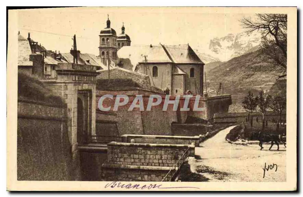 Briançon — Die Pignérol-Tür und die Kirche — Art Editions YVC, Paris - Vorderseite