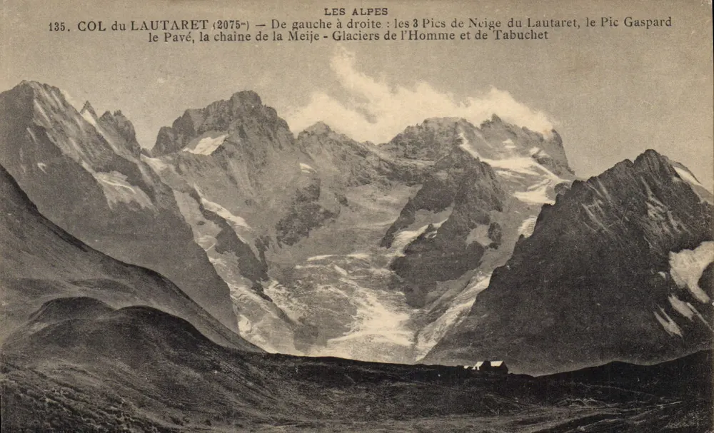 Col du Lautaret (2075m) — Die Alpen — unbekannter Verleger, Seriennummer 135 - Vorderseite