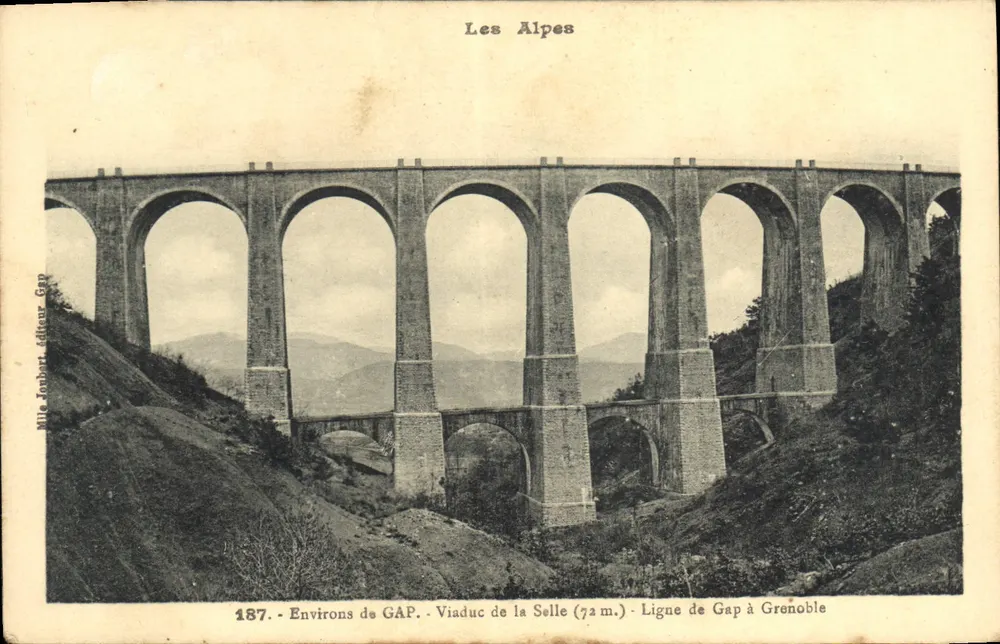 Viaduct de la Selle — Umgebung von GAP — Verlag Mille Jonbert, n° 187 - Vorderseite