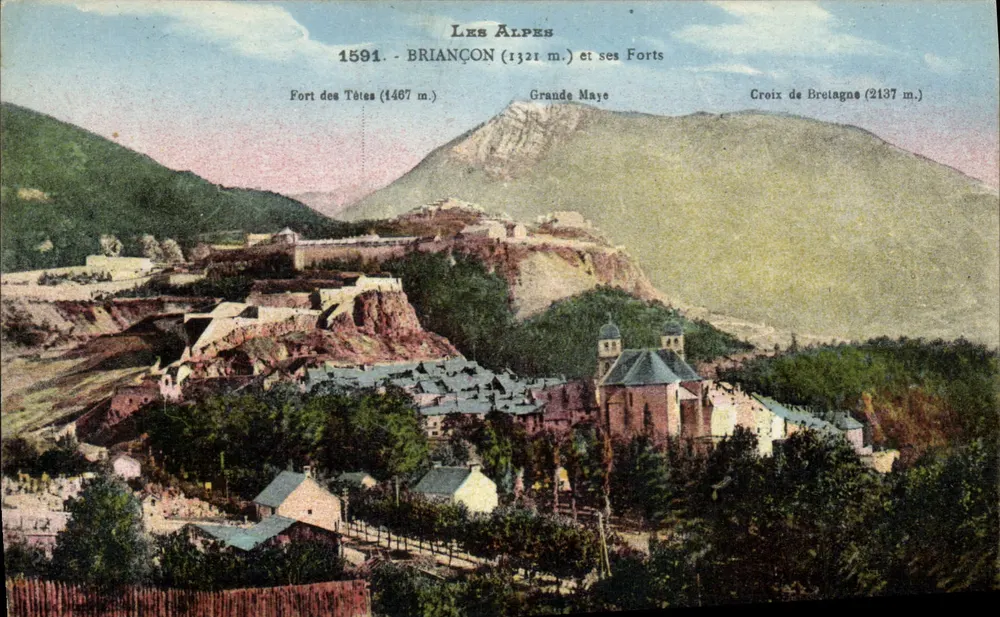 As Alpes — Briançon e seus Fortes — Editor não visível - Frente