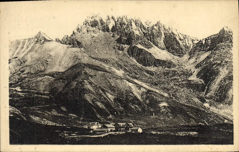 Col du Lautaret (2075 m) — Le Grand Galibier — Imp. Dauphiné, Paris - Vorderseite