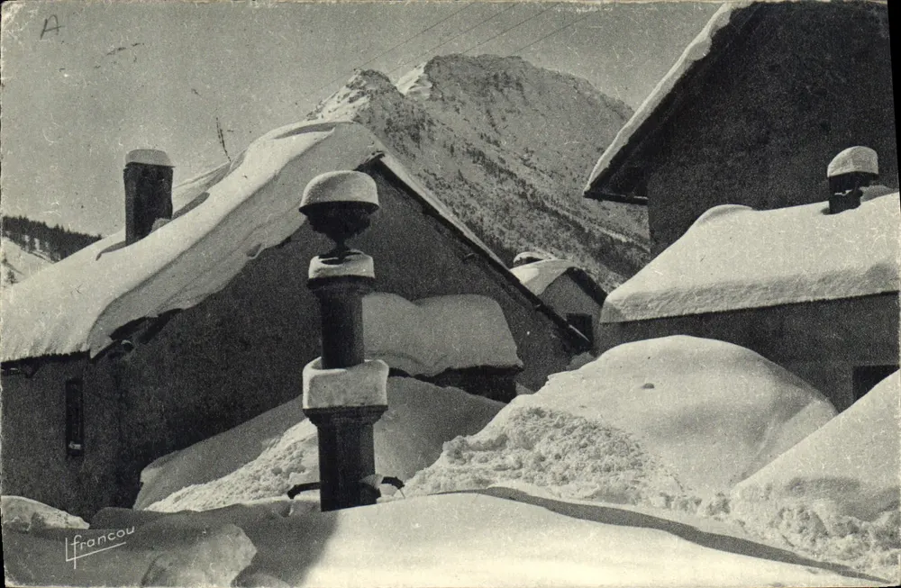 Schneeviertel — Montgenèvre — Verlag Francou - Vorderseite