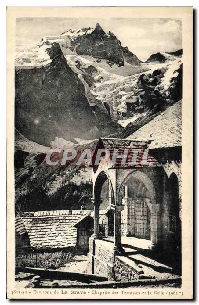 Um La Grave — Kapelle der Terrasses und der Meije (1982) - Vorderseite