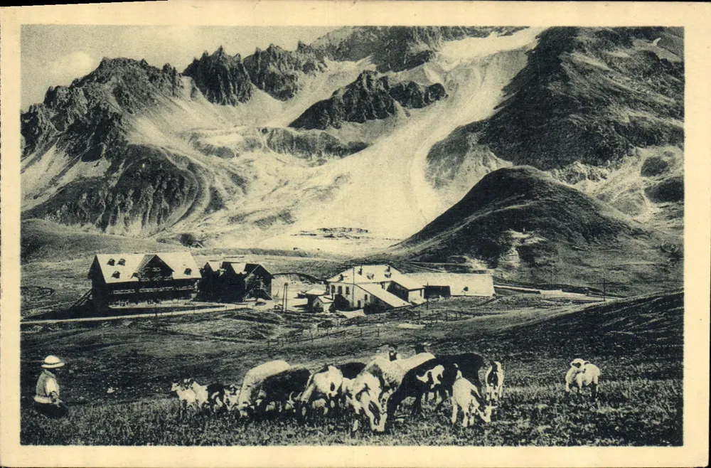 Le Lautaret — Die Hotels und der Combeynot (3155 m) — A. Mollaret - Grenoble - Vorderseite